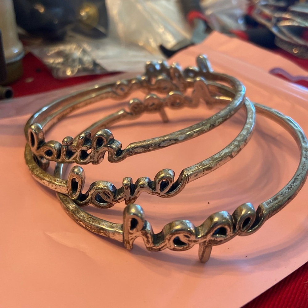 Faith Love & Hope Bangles
